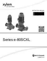 Предварительный просмотр 1 страницы Xylem Bell & Gossett e-80SCXL Series Instruction Manual