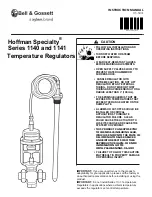 Xylem Bell & Gossett Hoffman Specialty 1140 Series Instruction Manual preview