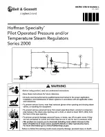 Preview for 1 page of Xylem Bell & Gossett Hoffman Specialty 2000 Series Instruction Manual