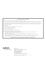 Preview for 32 page of Xylem CentriPro Aquavar SOLO Instruction Manual