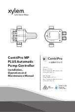 Xylem CentriPro MP PLUS Installation, Operation And Maintenance Manual предпросмотр