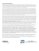 Preview for 16 page of Xylem DRAINAGE RED JACKET Series Installation, Operation And Maintenance Instructions