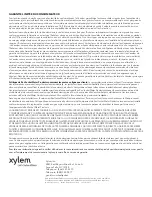 Preview for 48 page of Xylem DRAINAGE RED JACKET Series Installation, Operation And Maintenance Instructions