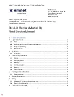 Xylem emnet BLU-X Radar B Service Manual предпросмотр