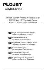 Xylem FLOJET 01752 C Series Installation And Operation Manual preview