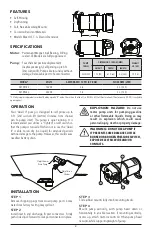 Предварительный просмотр 2 страницы Xylem FLOJET 4105 Series Instruction Manual