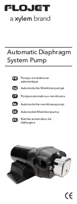 Xylem FLOJET R4320143A Manual preview