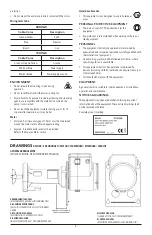 Предварительный просмотр 3 страницы Xylem FLOJET SPC Semi-Submersible Series Installation And Operation Manual