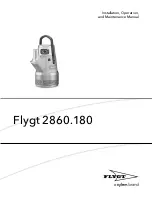 Xylem Flygt 2860.180 Installation, Operation And Maintenance Manual предпросмотр