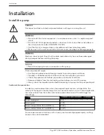 Preview for 14 page of Xylem Flygt 2870.180 Installation, Operation And Maintenance Manual