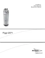 Xylem FLYGT Flygt 2071 Installation, Operation And Maintenance Manual preview