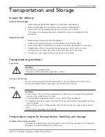 Preview for 9 page of Xylem FLYGT Flygt 2071 Installation, Operation And Maintenance Manual