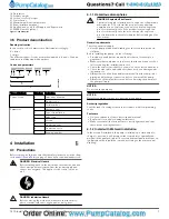 Preview for 10 page of Xylem GOULDS 2GFK2412H Installation, Operation And Maintenance Manual