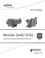 Предварительный просмотр 1 страницы Xylem Goulds 3642 Instruction Manual