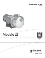 Preview for 8 page of Xylem GOULDS LB Instruction Manual