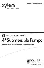 Xylem Goulds Red Jacket Series Installation, Operation And Maintenance Manual предпросмотр