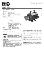 Предварительный просмотр 1 страницы Xylem JABSCO 11810 Series Manual