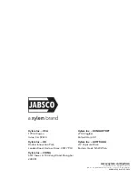 Preview for 24 page of Xylem JABSCO 60080 Series Instruction Manual