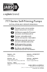 Предварительный просмотр 1 страницы Xylem JABSCO 777 Series Installation And Operation Manual