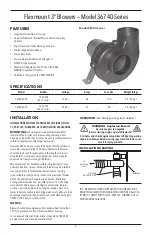 Preview for 2 page of Xylem JABSCO Flexmount 36740-Series Installation And Operation Manual