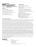 Preview for 12 page of Xylem JO5X Instruction Manual