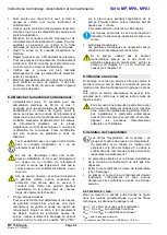 Предварительный просмотр 54 страницы Xylem Lowara MP Installation, Operation And Maintenance Instructions