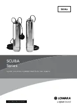 Preview for 1 page of Xylem Lowara Scuba SC205C Manual