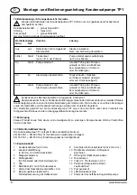 Preview for 6 page of Xylem LOWARA TP1 Installation And Operating Instructions Manual