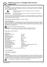 Предварительный просмотр 13 страницы Xylem LOWARA TP1 Installation And Operating Instructions Manual