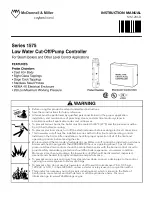 Xylem McDonnell & Miller 1575 Series Instruction Manual preview