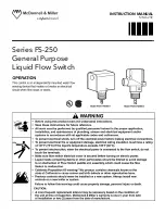 Xylem McDonnell & Miller FS-250 Series Instruction Manual предпросмотр