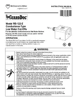 Xylem McDonnell & Miller GuardDog RB-122-E Instruction Manual предпросмотр