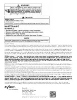 Предварительный просмотр 8 страницы Xylem McDonnell & Miller PSE-800-M Instruction Manual