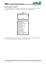 Preview for 61 page of Xylem MJK Oxix Installation And User Manual