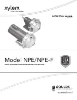 Xylem NPE Instruction Manual предпросмотр