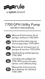 Xylem rule 7700 GPH Instruction Manual preview