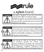 Preview for 2 page of Xylem Rule Mate Instruction Manual