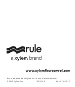 Preview for 28 page of Xylem Rule Mate Instruction Manual