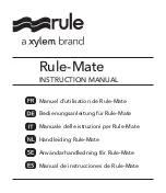 Preview for 1 page of Xylem rule Rule-Mate Instruction Manual