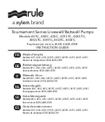 Preview for 1 page of Xylem rule Tournament 401C Instruction Manual