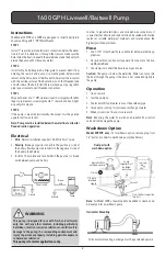 Предварительный просмотр 2 страницы Xylem Rule Tournament Series Instruction Manual