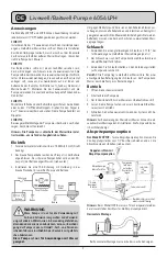 Предварительный просмотр 7 страницы Xylem Rule Tournament Series Instruction Manual