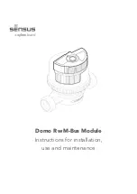 Xylem Sensus Domo R Instructions For Installation, Use And Maintenance Manual preview