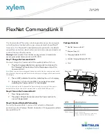 Preview for 1 page of Xylem Sensus FlexNet CommandLink II Quick Start Manual