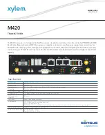 Xylem Sensus M420 Quick Start Manual preview