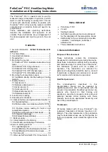 Preview for 3 page of Xylem Sensus PolluCom F/S C Installation And Operating Instructions Manual