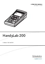 Xylem SI Analytics HandyLab 200 Operating Manual preview