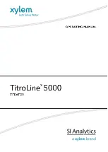 Xylem SI Analytics TitroLine 5000 Operating Manual preview