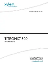 Xylem SI Analytics TITRONIC 500 Operating Manual preview