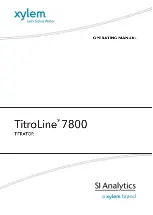 Preview for 1 page of Xylem TitroLine 7800 Operating Manual